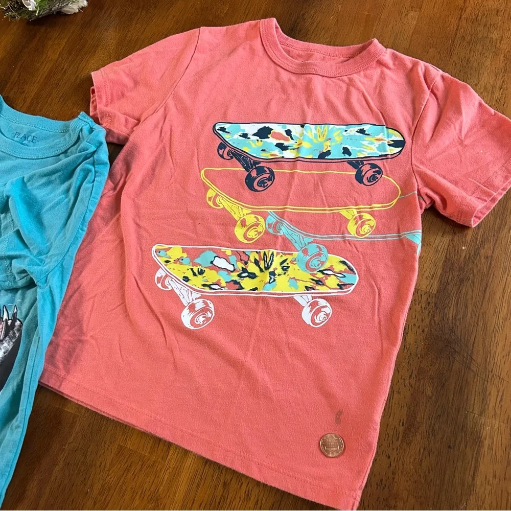 Boys Graphic Tee Bundle | Small 5/6 |Shark + Skateboards |The Children’s Place 🛹
